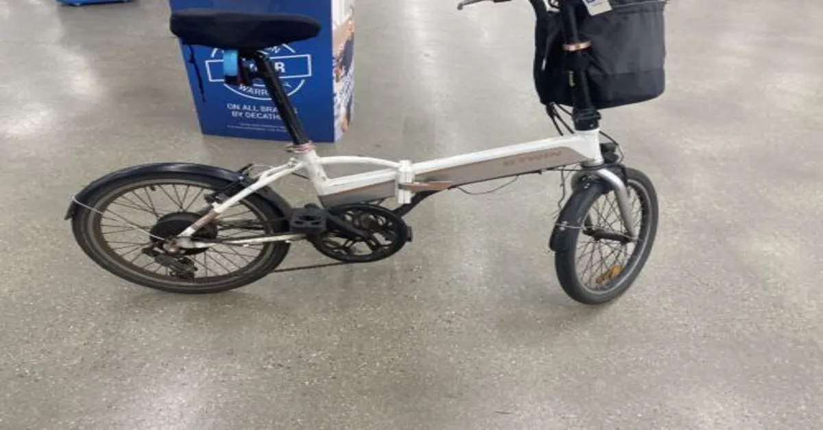 electric folding bike btwin 500e