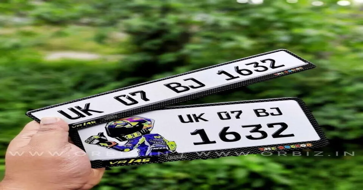 foldable bike number plate