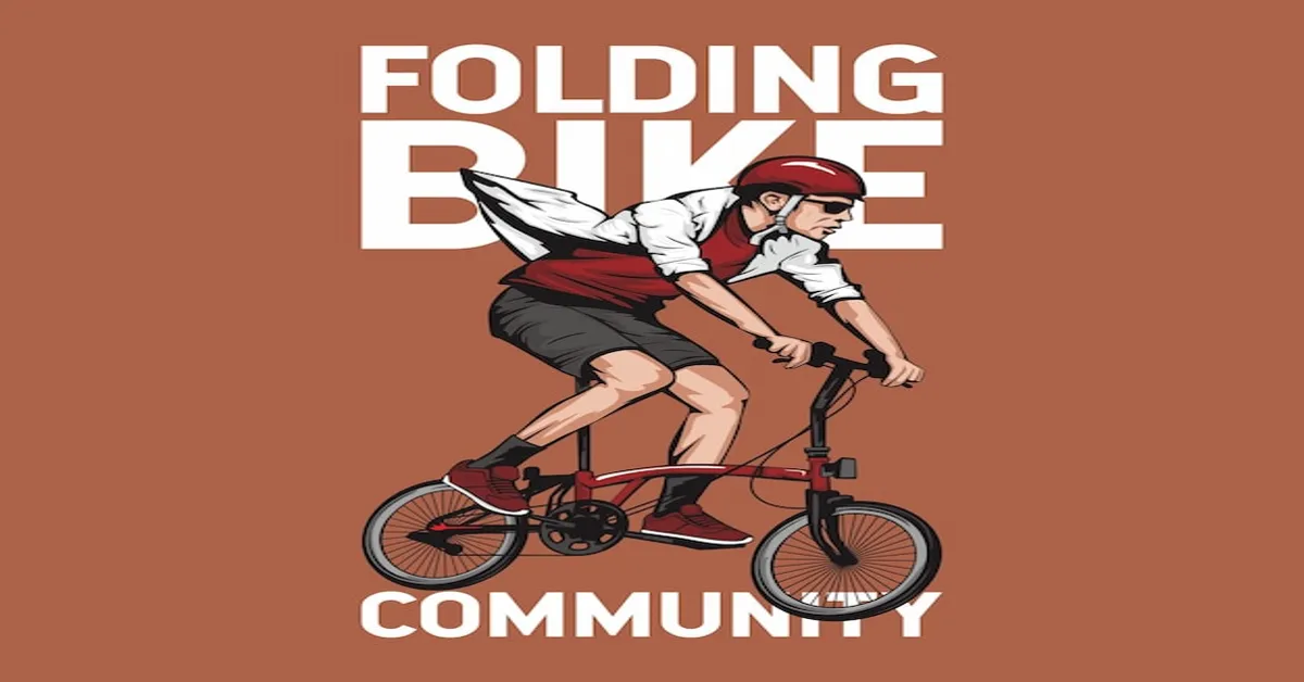folding bike drawing