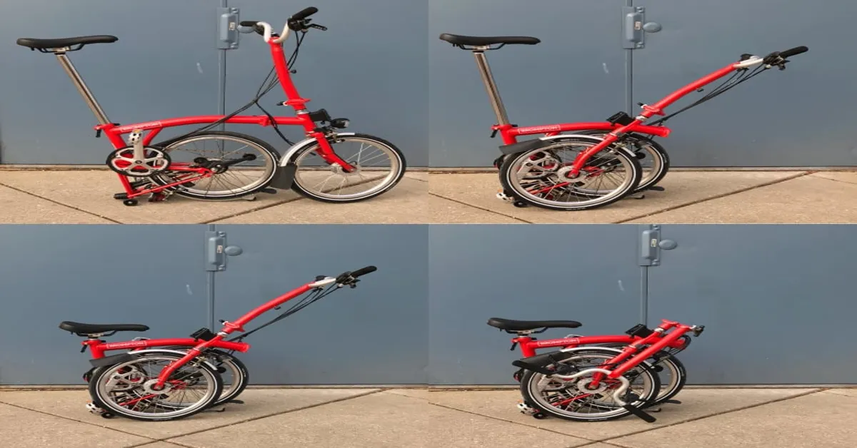 how to fold brompton bike